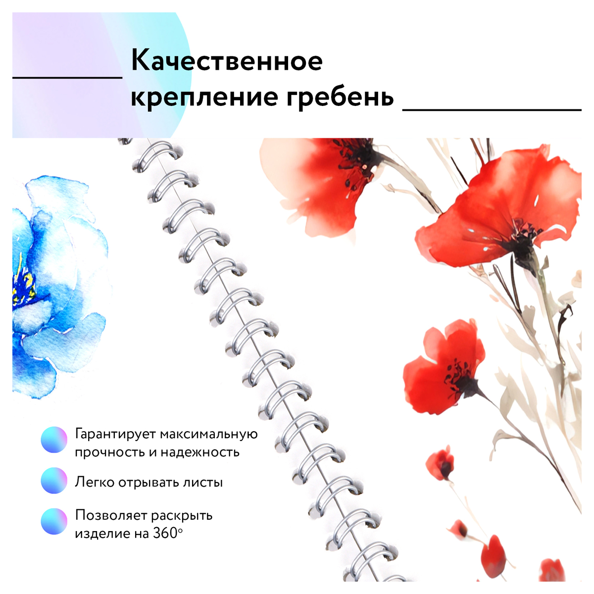 Альбом для рисования 40л., А4, на гребне BG «Animal portrat»
