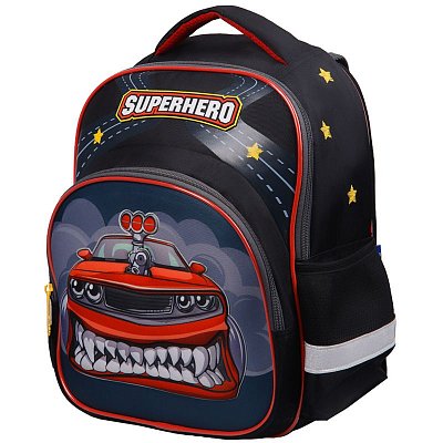Рюкзак Berlingo Kids «Superhero» 36×27×12см, 1 отд, 3 кармана, эргономичная спинка, LED кант