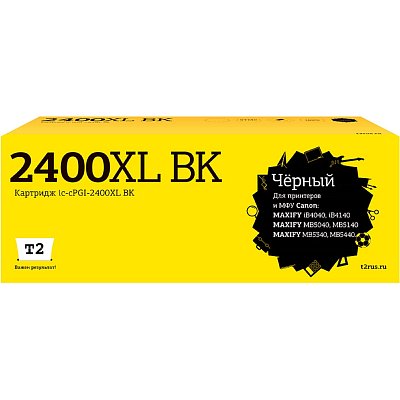 Картридж струйный T2 (IC-CPGI-2400XL BK) чер. для Canon iB4040/MB5040/MB5440