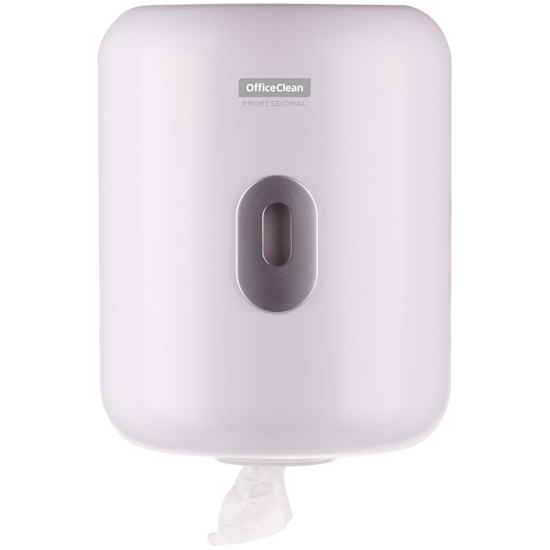 Диспенсер для полотенец в рулонах OfficeClean Professional, с центральной вытяжкой(M1/M2), белый