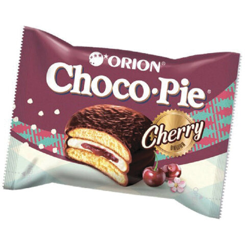Печенье ORION «Choco Pie Cherry» вишневое 360 г (12 штук х 30 г)