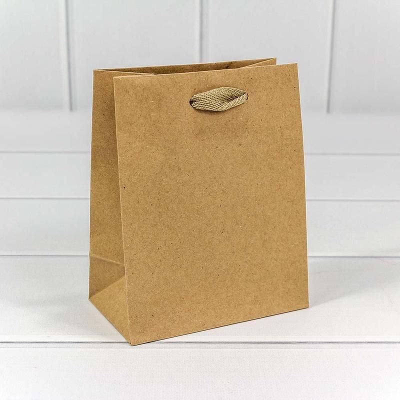 Пакет подарочный из крафт-бумаги Omg-gift (12×15×6 см, 20 штук в ...