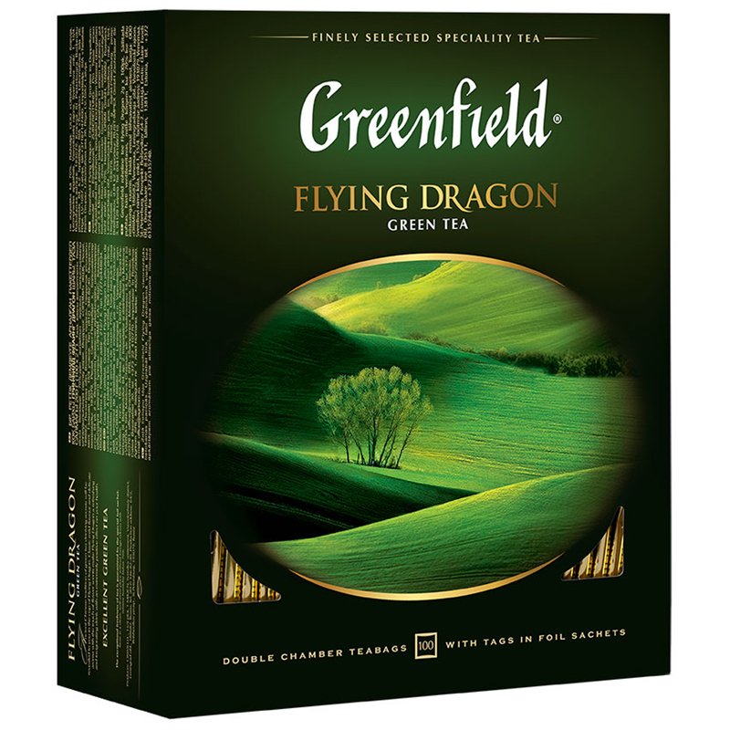 Чай Greenfield Flying Dragon зел.фольгир. 100 пак/уп 0585-10