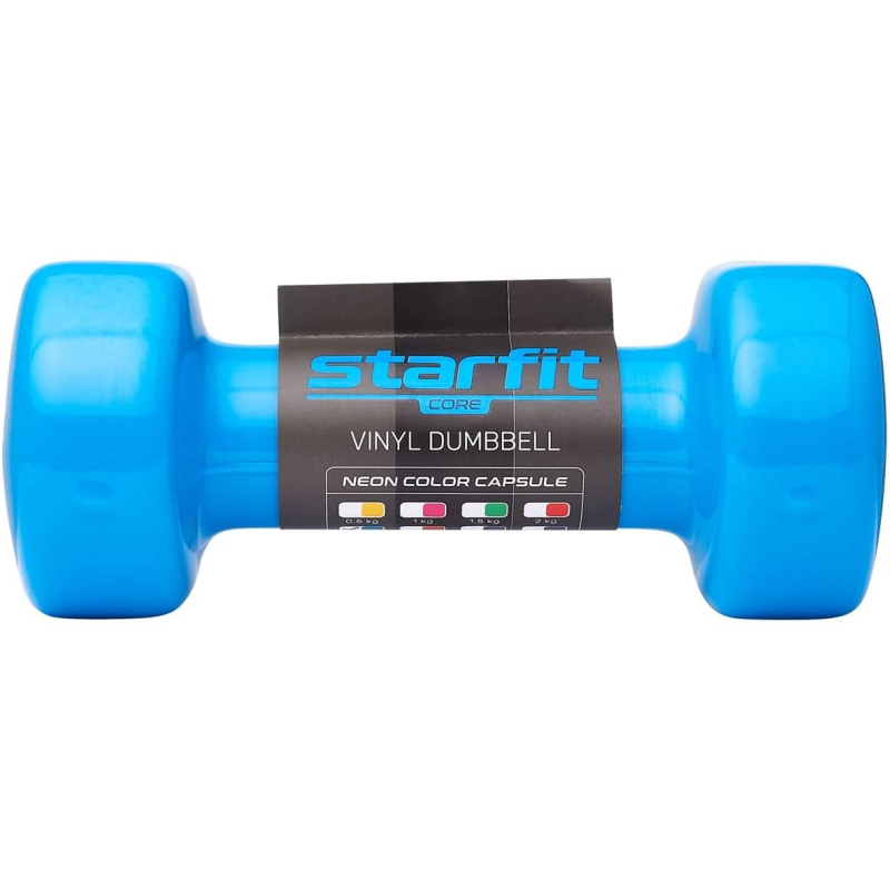 Гантель виниловая STARFIT DB-101 2.5 кг, синий., ЦБ-00001449
