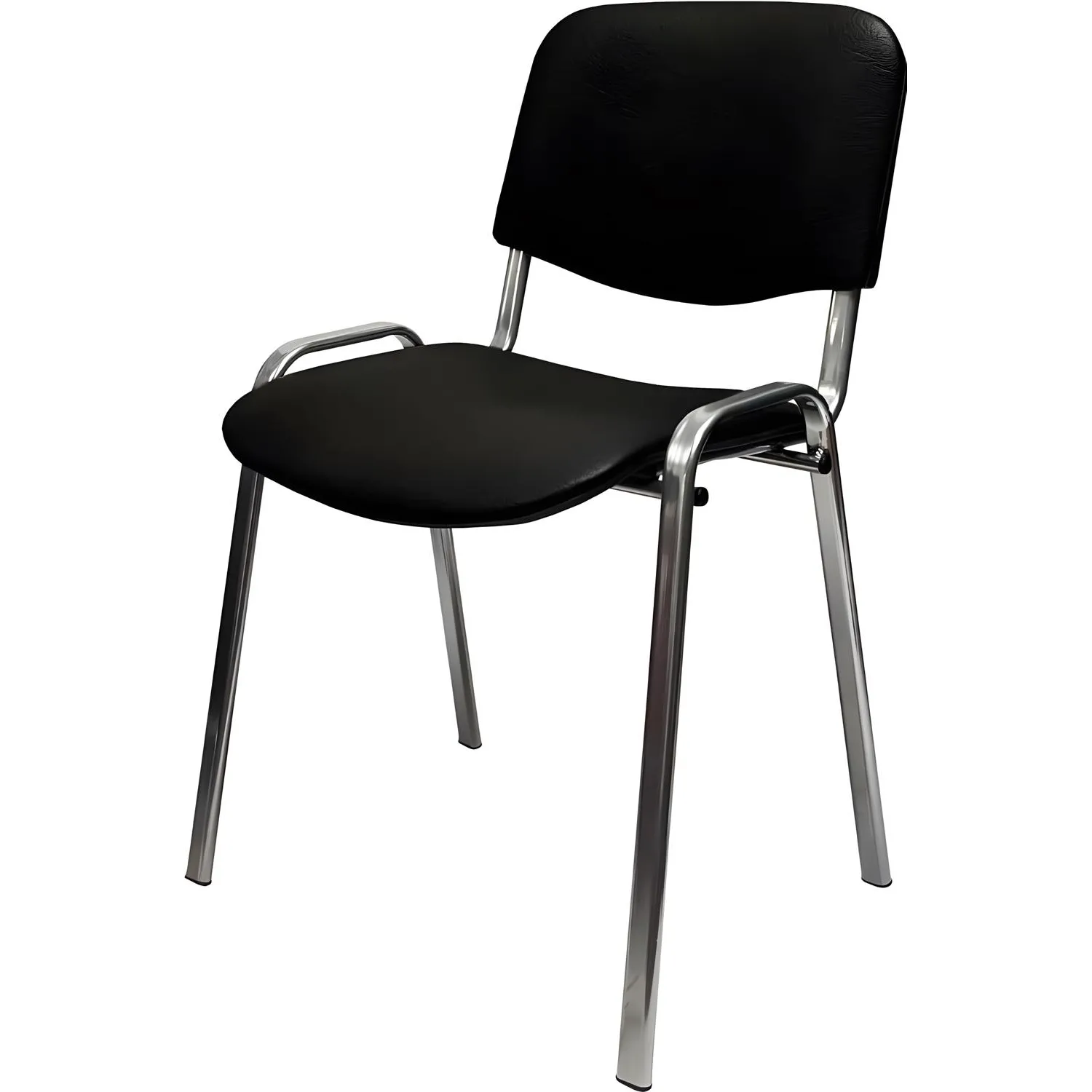 превью Стул офисный Easy Chair Изо РС01.00.10 чёрный (искусственная кожа, металл) (1905633)