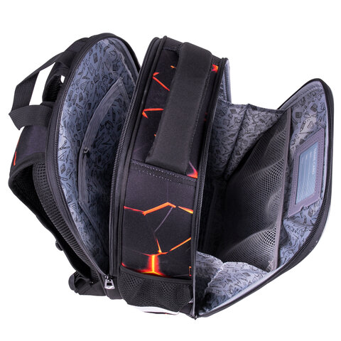 Ранец BRAUBERG FIT, 2 отделения, «Keep out», 38×27х14 см