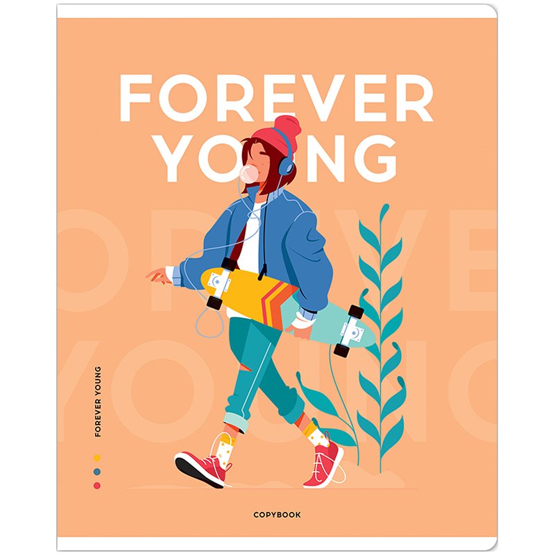 Тетрадь 40л., А5, клетка ArtSpace «Стиль. Forever young», эконом