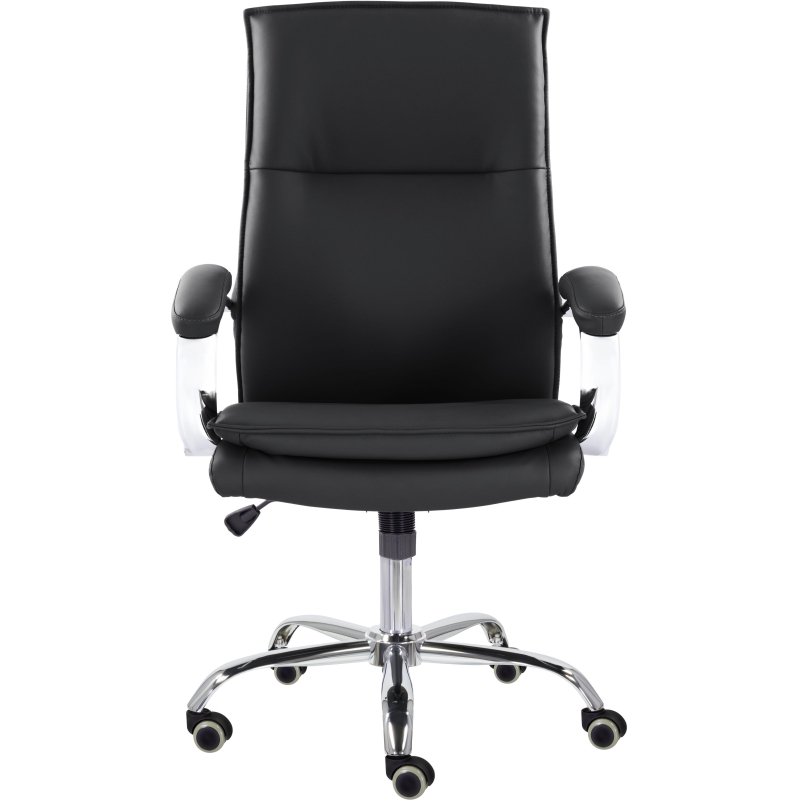 Кресло UP_EChair СН-701 Куба В хром ХДП Ср S-0401 (черный)
