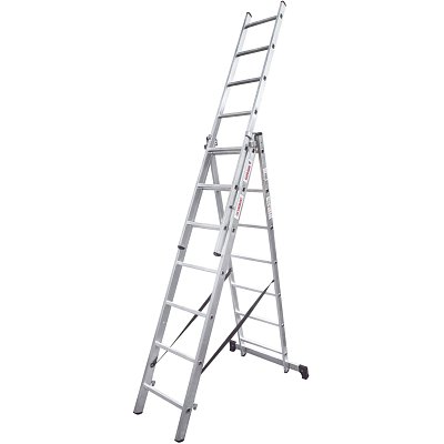 Лестница ал. трёхсекционная Новая Высота NV 1230, 3×7 перекл 1230307