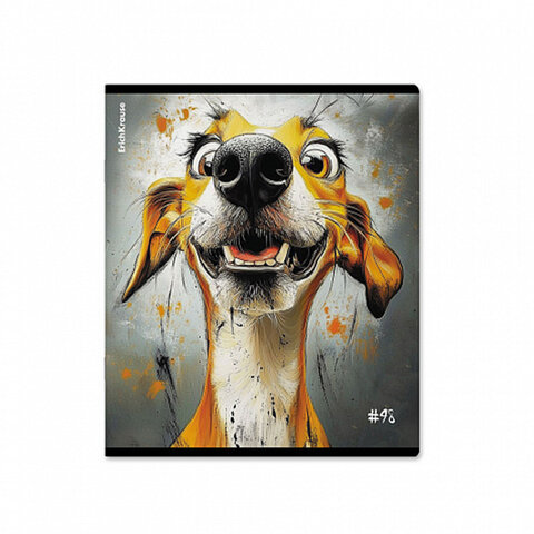Тетрадь А5 48 л. ERICH KRAUSE, скоба, клетка, TWIN-лак, «Goofy» (микс в спайке)