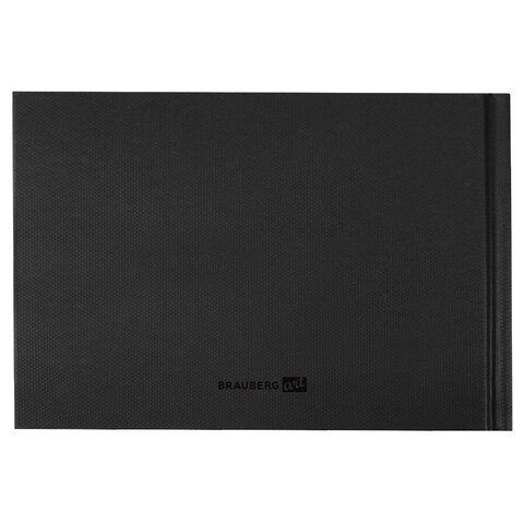 Скетчбук, слоновая кость, 100 г/м2, 210×148 мм, 110 л., книжный твердый переплет, BRAUBERG ART