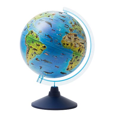 Глобус зоогеографический GLOBEN «Классик Евро», диаметр 250 мм, детский