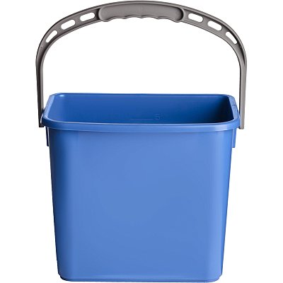 Ведро FBK 6л синее, с мерной шкалой, прямоугольное 26×19x21.5 см., 91027-2