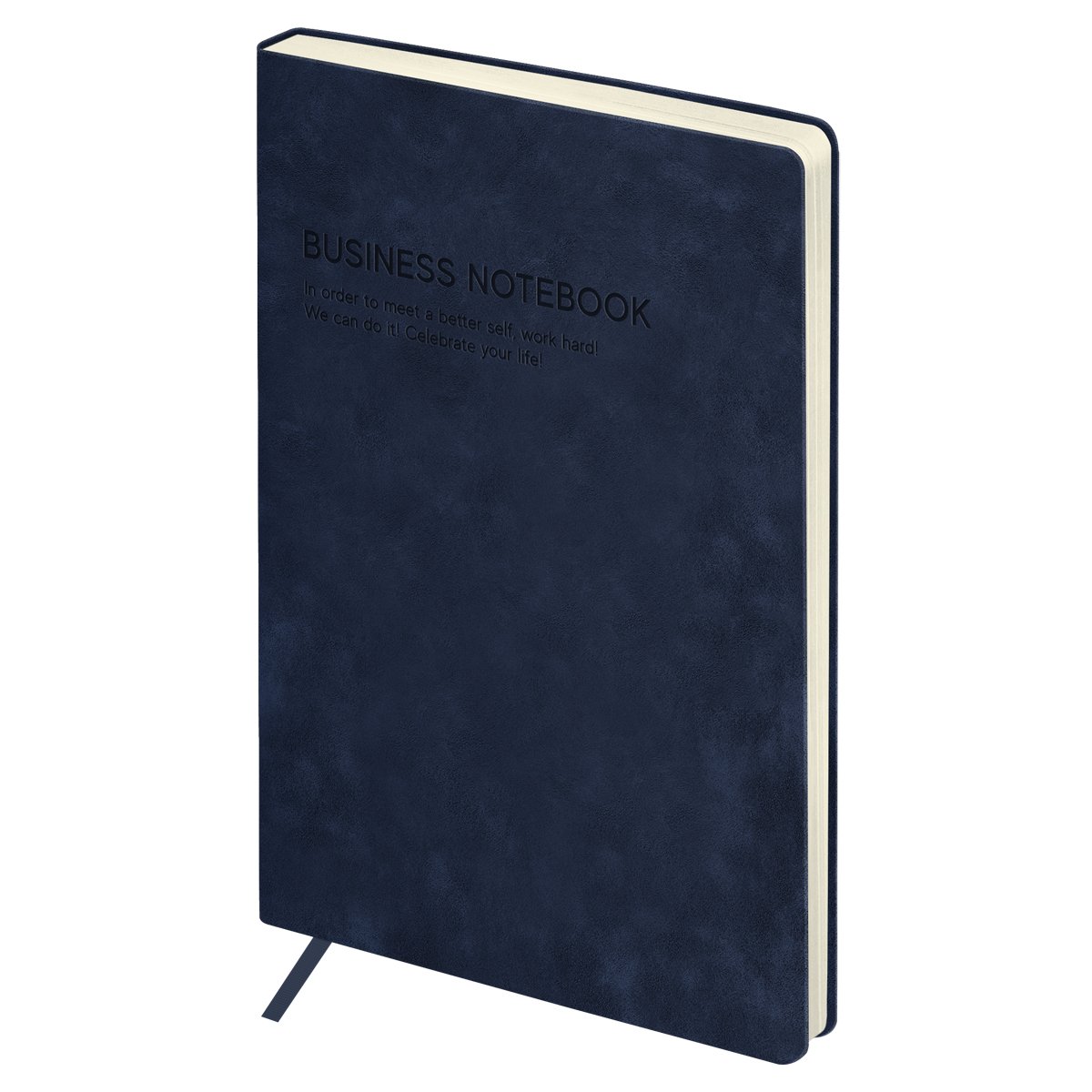 Ежедневник недатированный, А5, 136л., мягкий переплет, кожзам, BG «Business. Navy blue», темно-синий