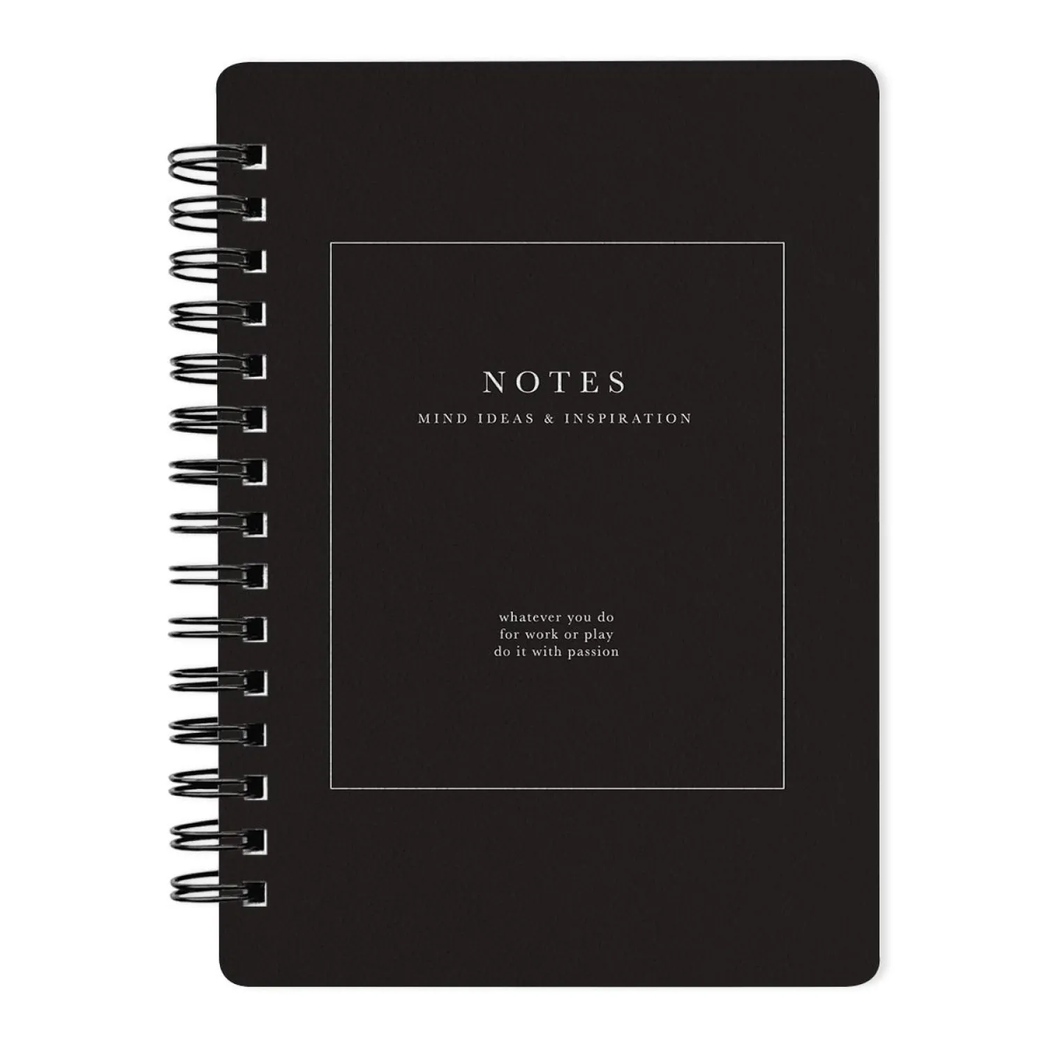 превью Блокнот Be Smart Notes А6 120 листов чёрный в клетку на спирали