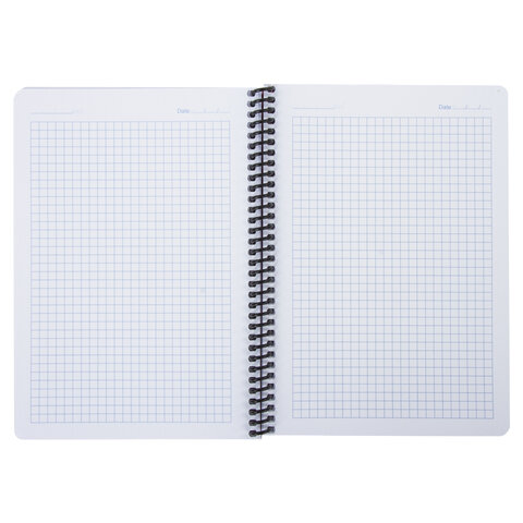 Тетрадь А5, 80 листов, BRAUBERG «Metropolis», спираль пластиковая, клетка, обложка пластик, ОРАНЖЕВЫЙ, 403400