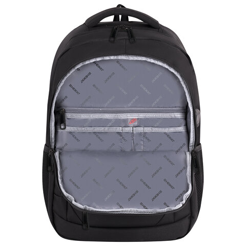 Рюкзак HEIKKI SECURE (ХЕЙКИ) универсальный, отделение для ноутбука, черный, 46×31x19 см