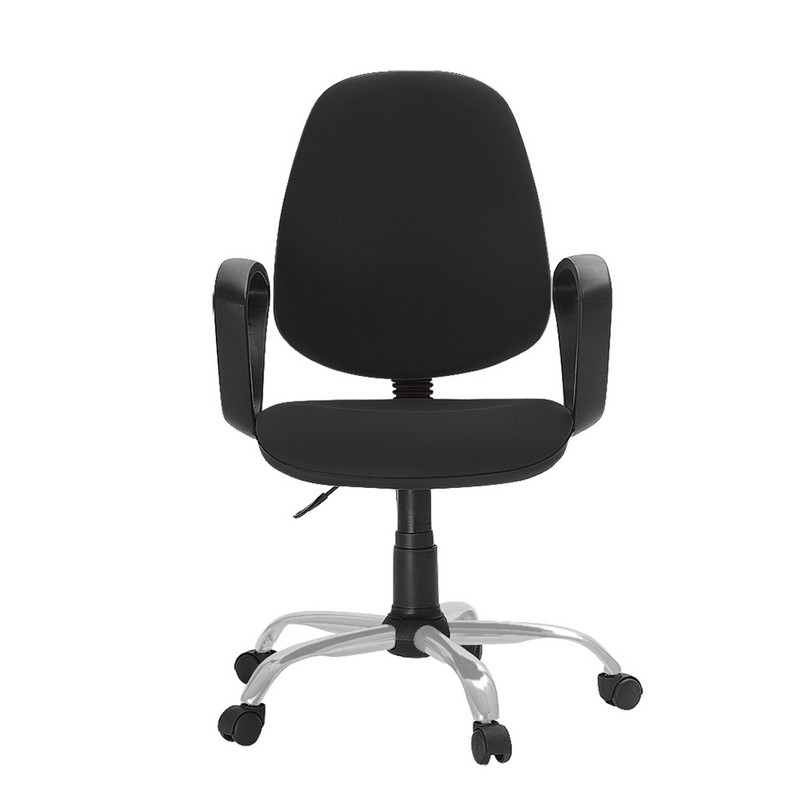 превью Кресло для оператора Echair-222 черное (ткань/пластик/металл)