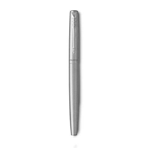 Ручка перьевая Jotter FP Stainless steel CT синяя серебристый корпус (артикул производителя 2030946)