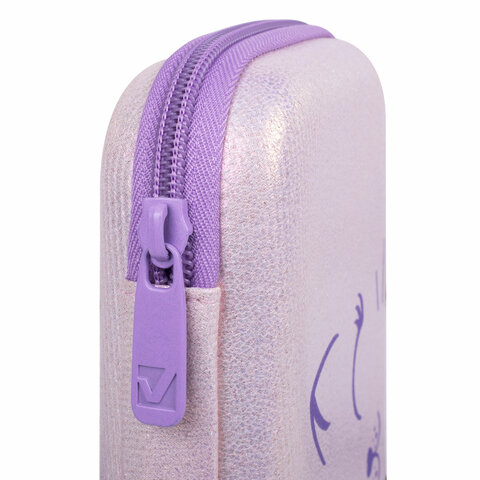 Пенал BRAUBERG SHINY, 1 отделение, 1 откидная планка, EVA, 22×13х4 см, «Cheerful»