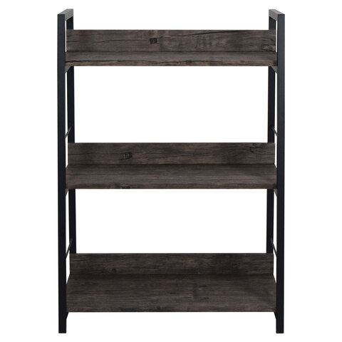 Стеллаж на металлокаркасе BRABIX «LOFT SH-002»600×350х845 ммцвет морёный дуб641231