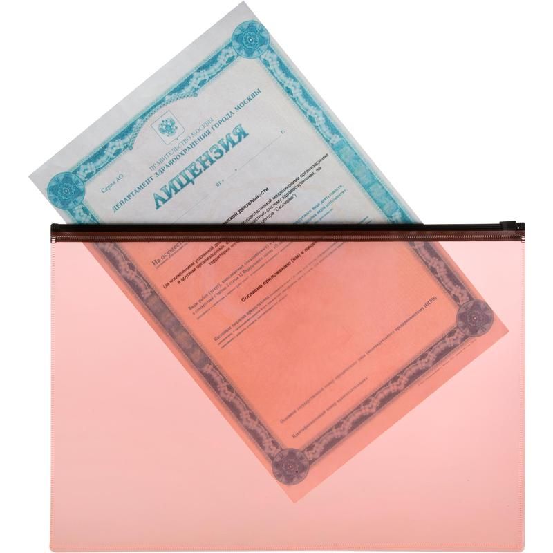 Папка-конверт на молнии Attache Neon А5 150 мкм (8 штук в упаковке)