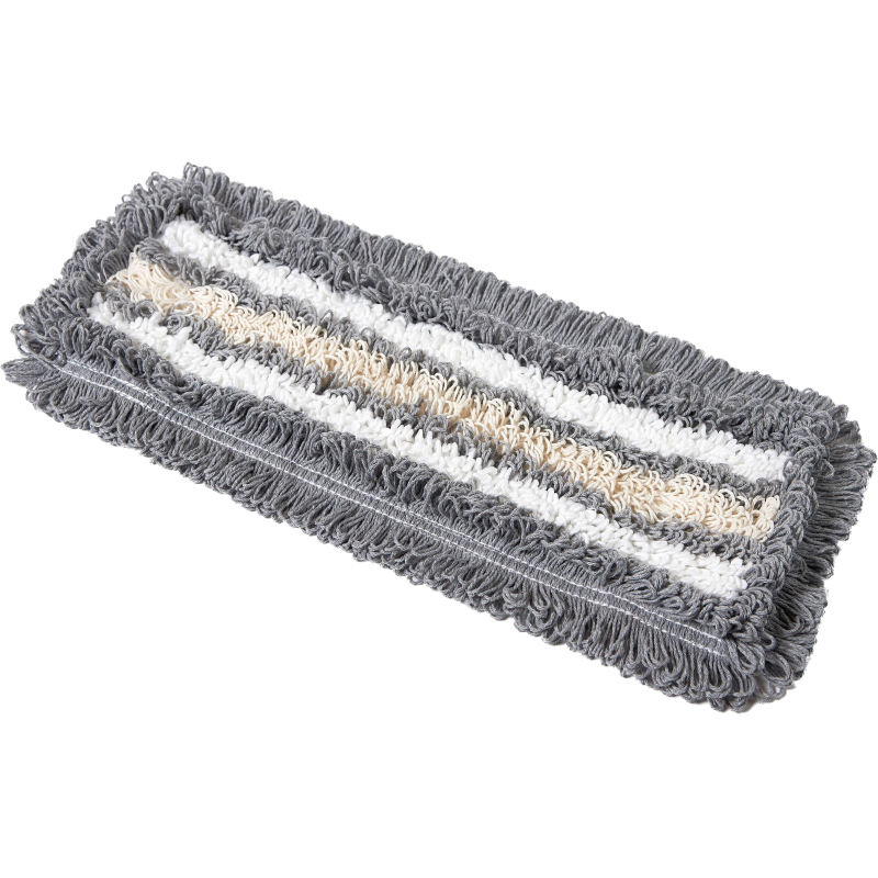 Насадка МОП петельный комбинированный серый (крепление карман-язык), 40 см