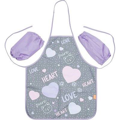 Фартук для труда №1School Heart, нарукавники,535×445 мм, ФН 41-20