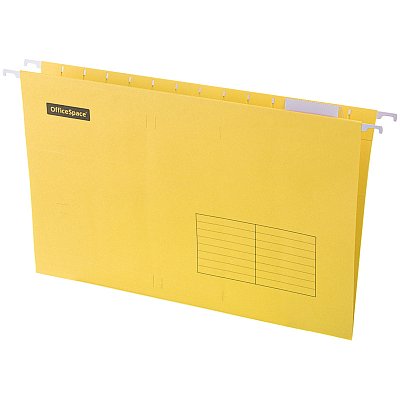 Подвесная папка OfficeSpace Foolscap (365×240мм), желтая