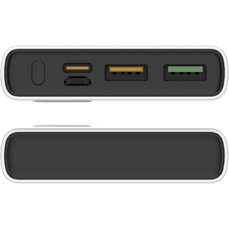 Внешний аккумулятор PERO PB05 10000 mAh, Li-Pol, output USB-C + 2USB-A, белый