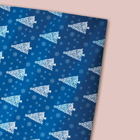 Бумага упаковочная С ЭФФЕКТАМИ новогодняя НАБОР 3 шт. «Хmas Pattern», 70×100 см, ЗОЛОТАЯ СКАЗКА