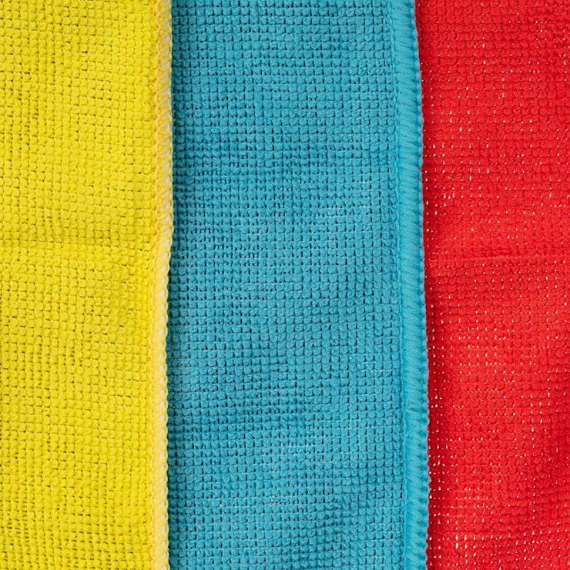 Салфетки хозяйственные из микрофибры универсальные 180gsm, 30×30см, 3шт/уп