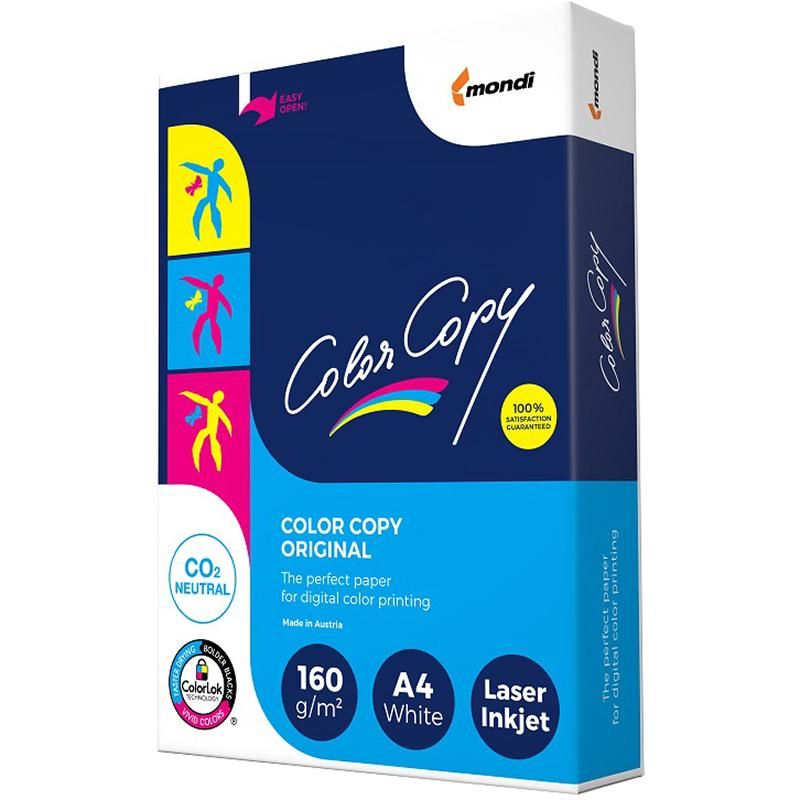 Бумага для цветной лазерной печати Color Copy (А4, 160 г/кв. м, 250 листов)