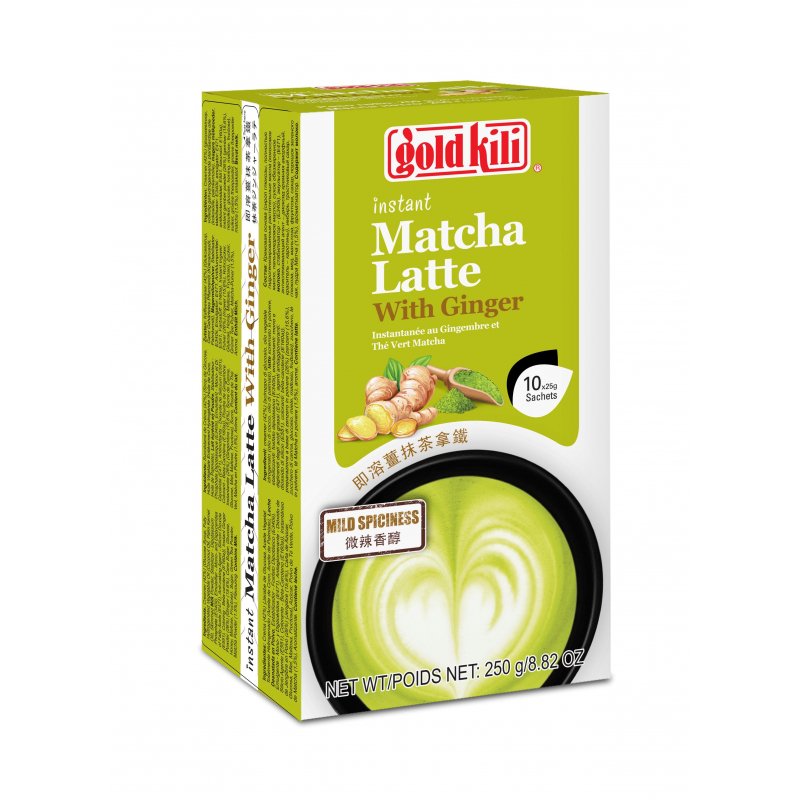 Чайный напиток «Matcha Ginger Latte» матча латте с имбирем, 10 саше по 25 г, GOLD KILI