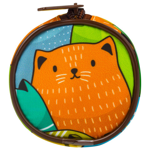 Пенал-тубус BRAUBERG, с эффектом Soft Touch, мягкий, «Cats», 22×8 см, 229008