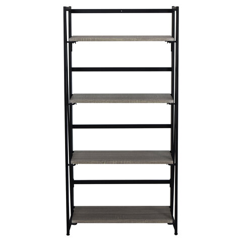 Стеллаж на металлокаркасе BRABIX «LOFT SH-001»600×300х1250 ммскладнойцвет дуб антик641229