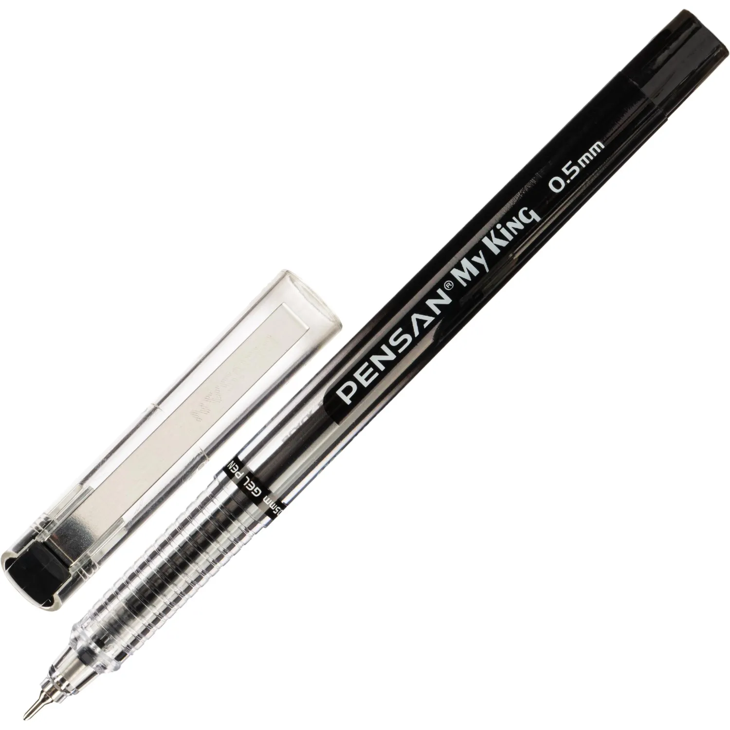превью Ручка гелевая неавтомат. MY-KING GEL PEN METAL CLIP 0.5мм, черный
