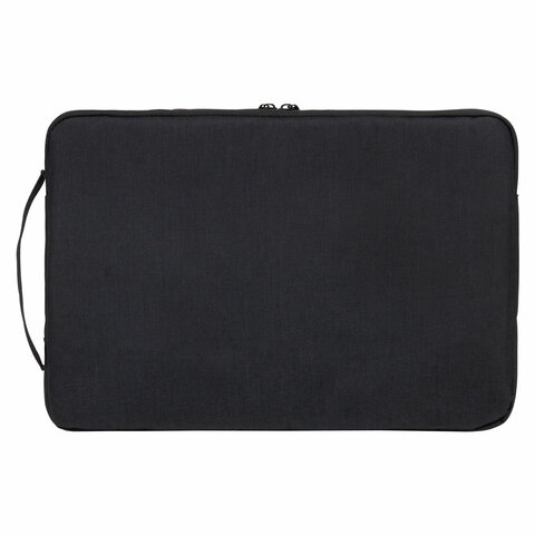 Чехол для ноутбука HEIKKI OPTION MAX 15.6'' (ХЕЙКИ), с ручкой и карманом, черный, 39×27х3 см