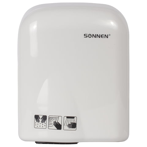 превью Сушилка для рук SONNEN HD-165, 1650 Вт, пластиковый корпус, белая