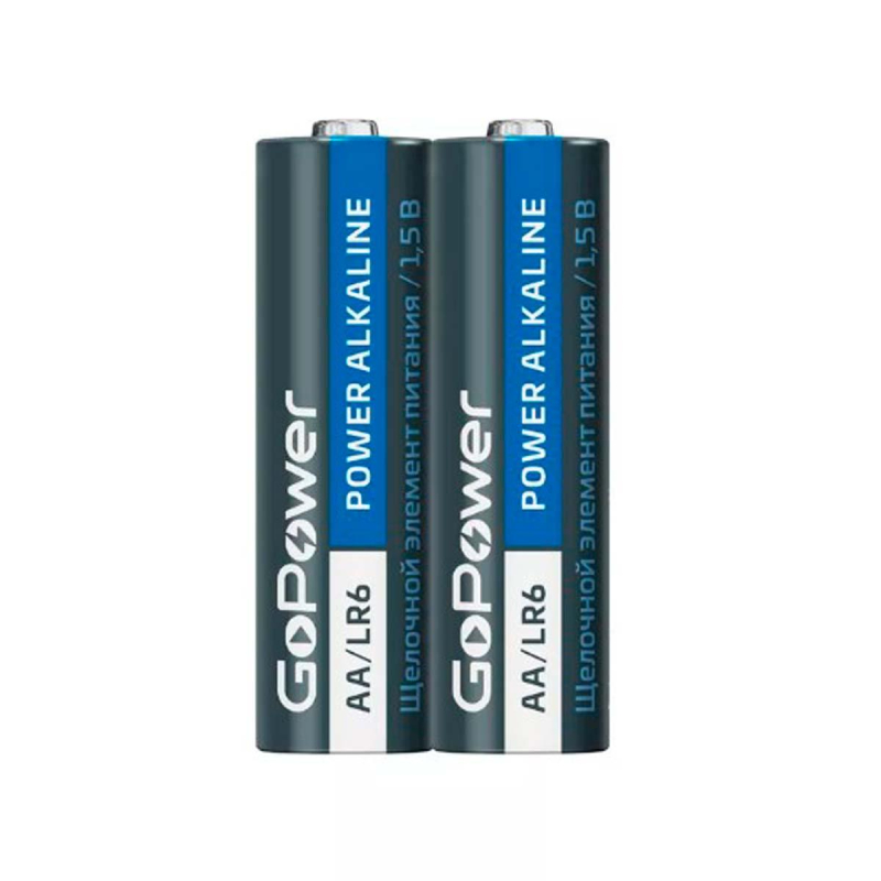 Батарейка GoPower LR6 AA 2шт/бл Alkaline 1.5V (2/24/480)