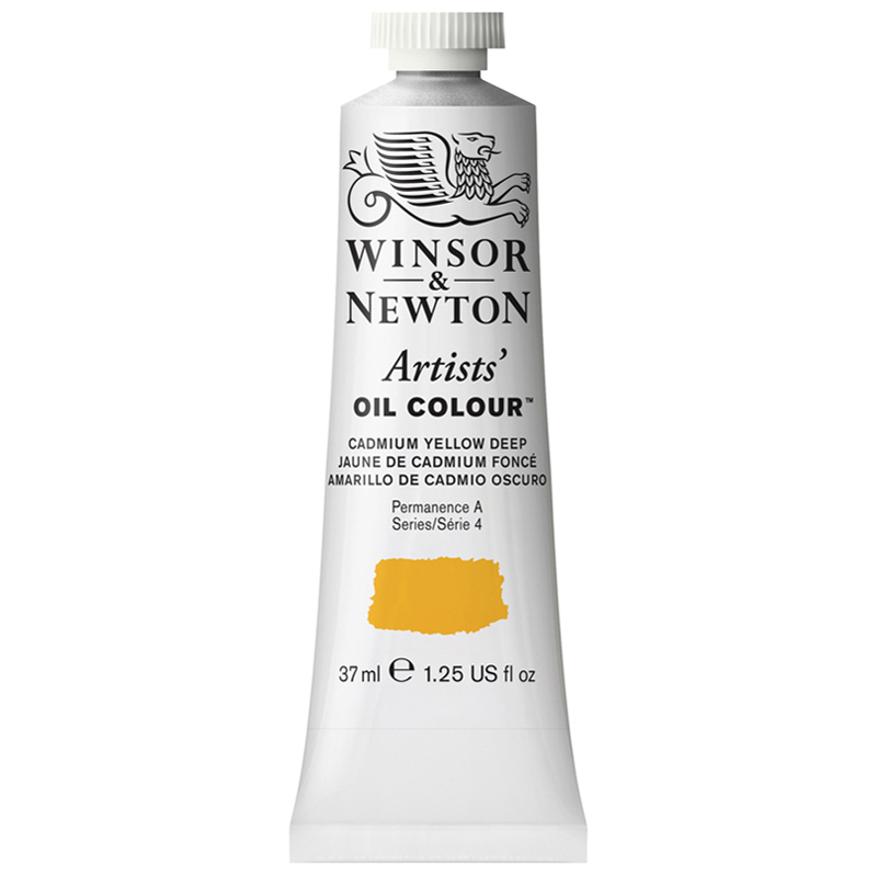 превью Краска масляная профессиональная Winsor&Newton «Artists' Oil», насыщенно-желтый кадмий