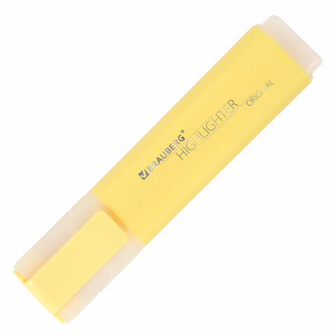 Текстовыделитель BRAUBERG «ORIGINAL PASTEL», ВАНИЛЬ, линия 1-5 мм