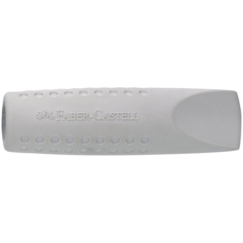 Набор карандашей ч/г Faber-Castell «Grip 2001», 3шт., трехгран., заточен., 2 шт. ластик-колпачок, точилка, серебр. блистер