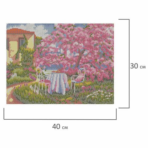 Картина стразами (алмазная мозаика) 30×40 см, ОСТРОВ СОКРОВИЩ «Краски юга», без подрамника
