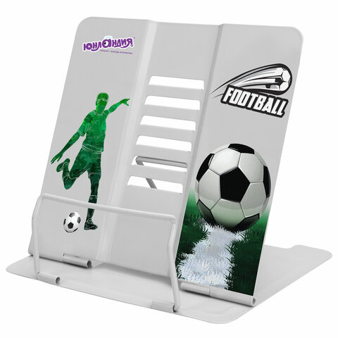 превью Подставка для книг и учебников ЮНЛАНДИЯ «Play Football»регулируемый угол наклонаметалл237574