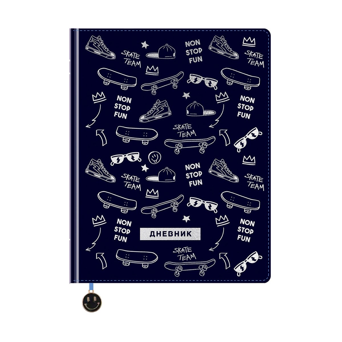 превью Дневник 1-11 кл. 48л. (твердый) BG «Hobby», иск. кожа, тиснение фольгой, декоративная фигурка из эмали на закладке-ляссе