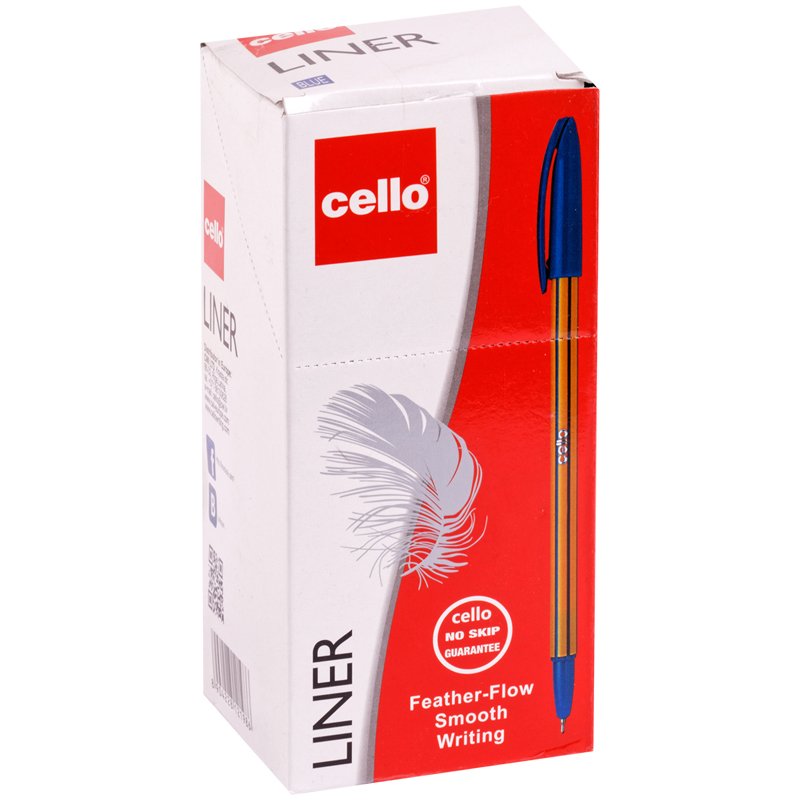 Ручка шариковая Cello «Liner» синяя 0.7мм, штрих-код