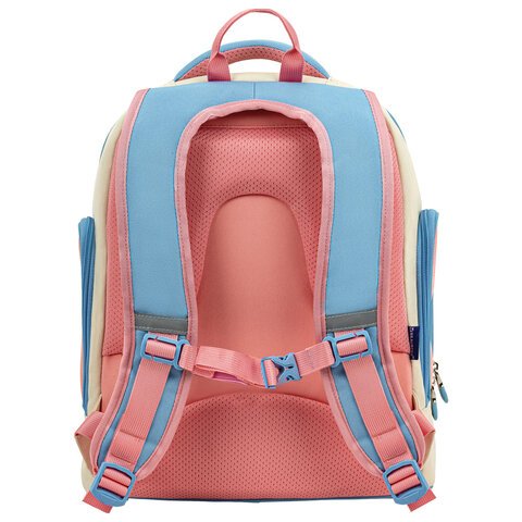 Рюкзак BRAUBERG CLASSIC, легкий каркас, премиум материал, «Tender», бежевый, 37×32х21 см