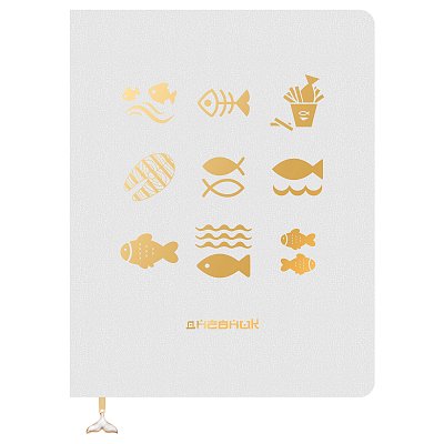 Дневник 1-11 кл. 48л. ЛАЙТ BG «Gold on White», иск. кожа, тиснение фольгой, ляссе с фигуркой