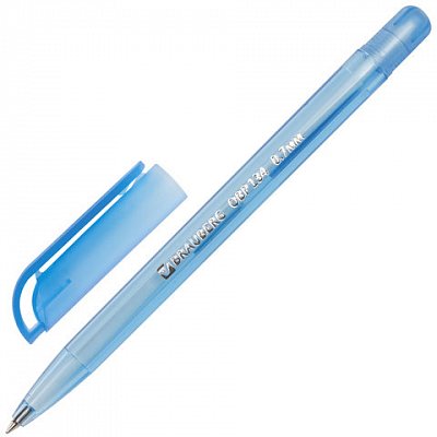 Ручка шариковая масляная BRAUBERG «Olive Pen Tone», СИНЯЯ, корпус тонированный, узел 0.7 мм, линия письма 0.35 мм